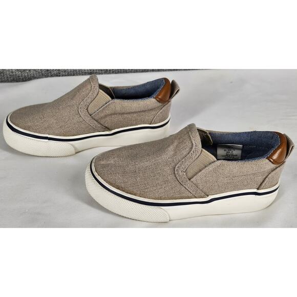 TOMMY BAHAMA UNISEX KHAKI SLIP-ON CANVAS SHOES TODDLER SIZE 6 - Picture 2 of 9